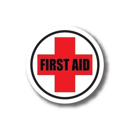 Ergomat 20in CIRCLE SIGNS - FIRST AID Cross DSV-SIGN 400 #3088 -UEN